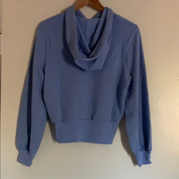 Madewell Bubble-Sleeve Hoodie Crop Sweatshirt - Picture 10 of 12